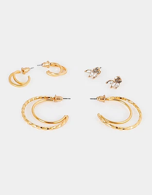 Aretes set bañado en oro