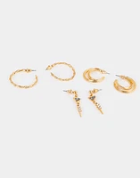 Aretes set bañados en oro