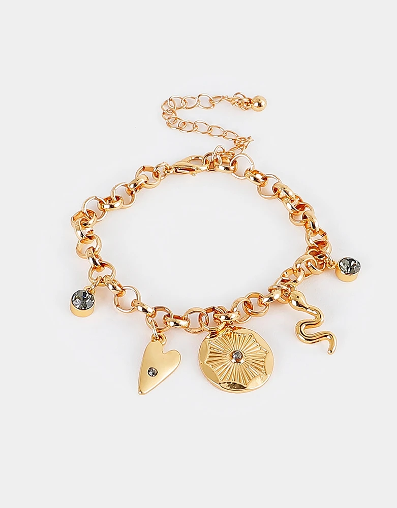 Pulsera mystic bañada en oro