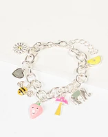 Pulsera infantil con mostacillas y dijes