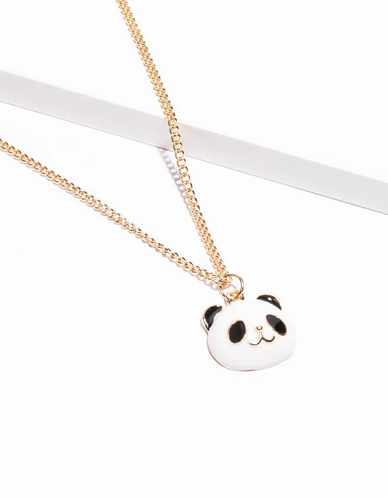 Collar infantil con oso panda