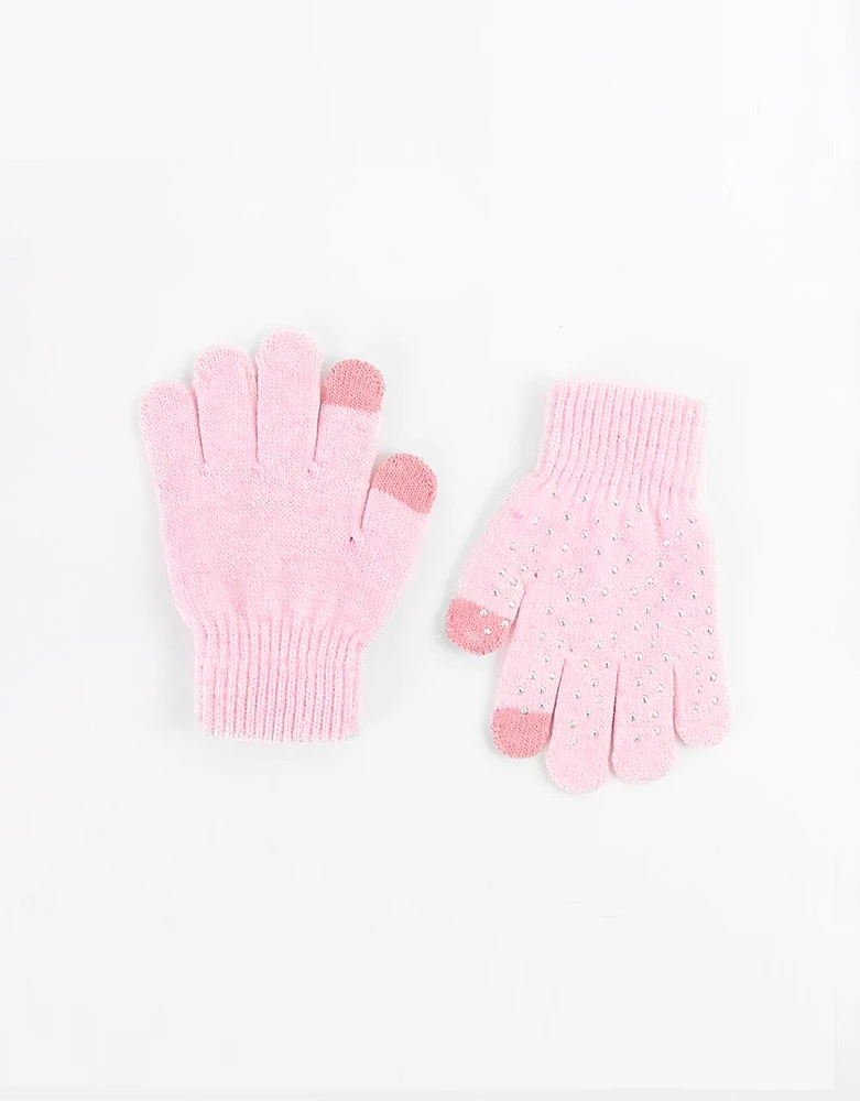 Guantes infantiles lurex