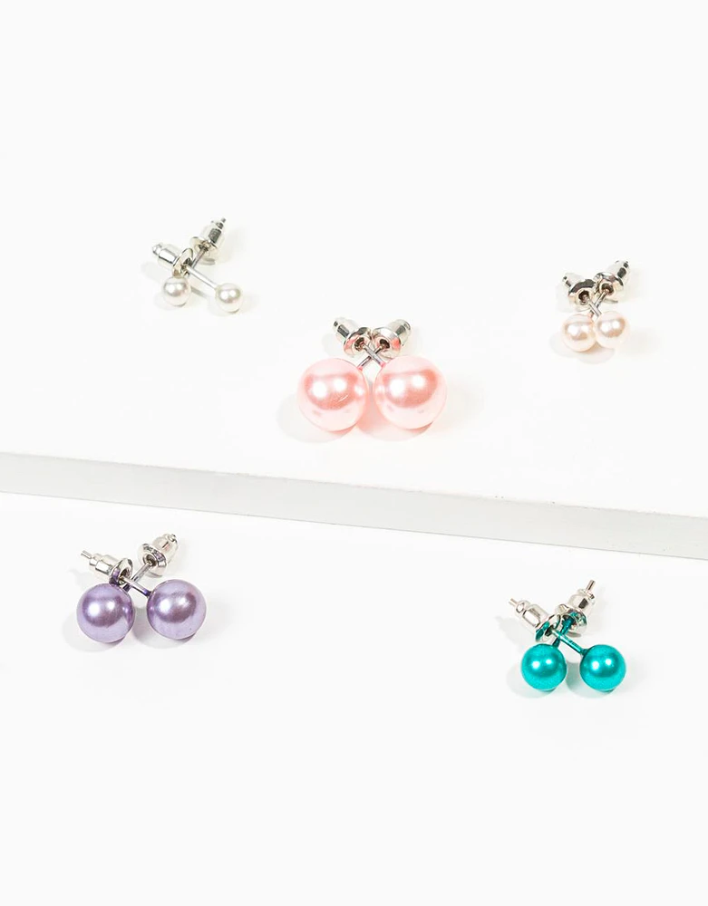 Set de 5 pares de aretes infantiles