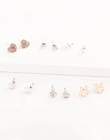 Set de 6 pares de aretes