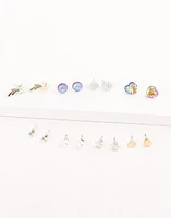 Set de 8 pares de aretes infantiles