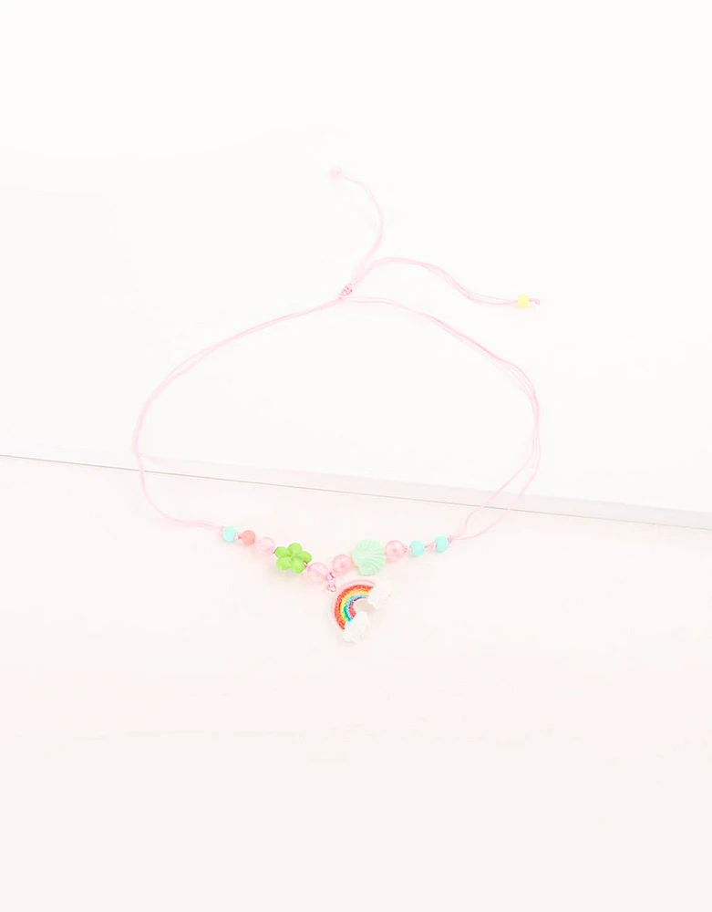 Collar infantil con arcoiris