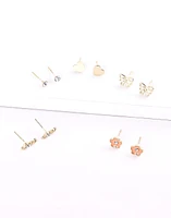 Set de 5 aretes infantiles esmaltados