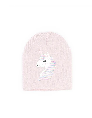 Gorro infantil con parche unicornio