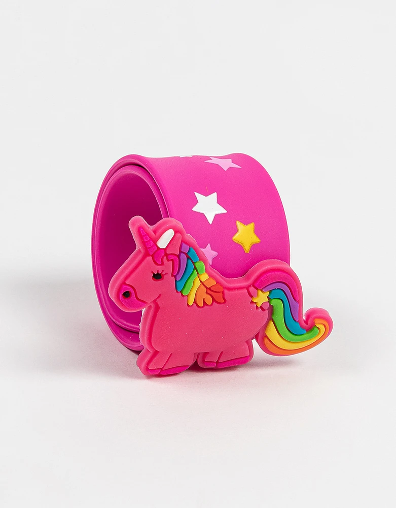 Pulsera slap con unicornio