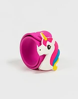 Pulsera slap con unicornio