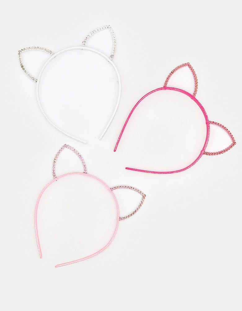 Set diademas infantiles gatito x 3