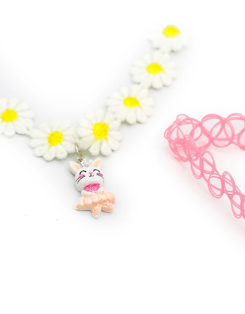 Set chokers infantiles conejito