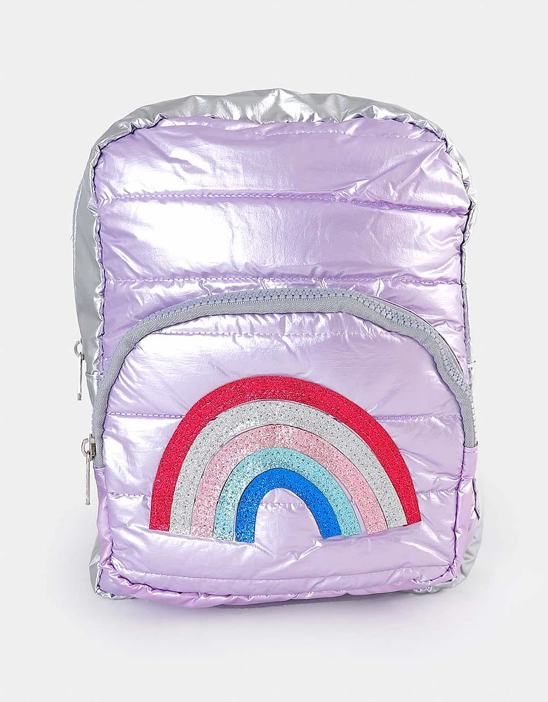 Mochila infantil metalizada