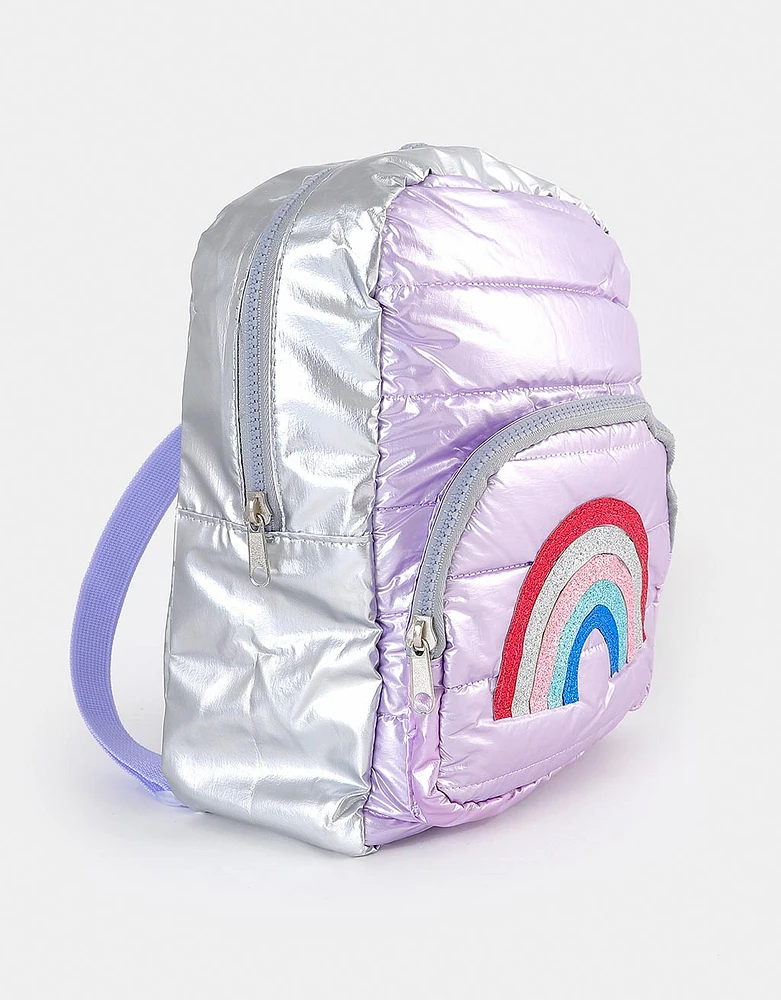 Mochila infantil metalizada