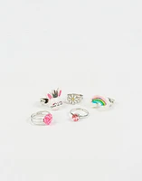 Anillos infantiles set x 5