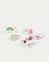 Anillos infantiles set x 5