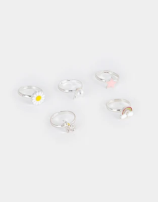 Anillos infantiles set x 5