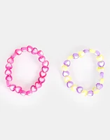 Pulseras infantiles set hearts