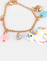 Pulsera dijes unicornio