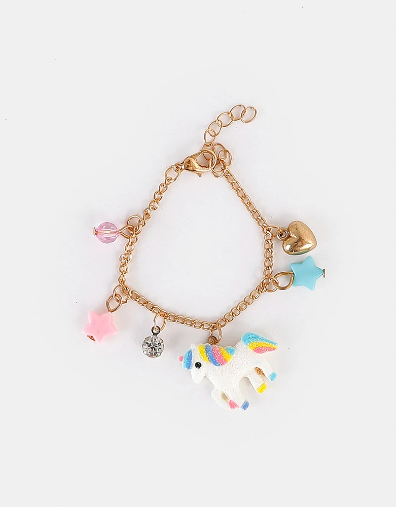 Pulsera dijes unicornio