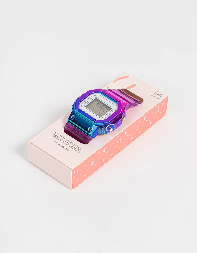 Reloj digital holografic