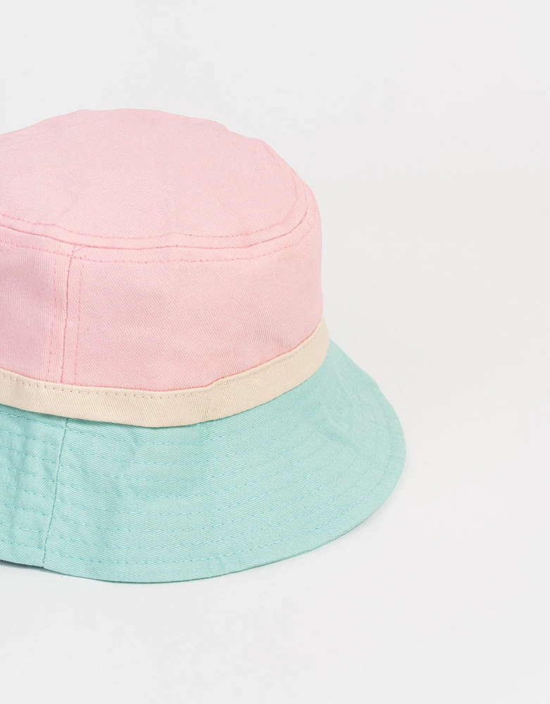 Gorro bucket color block