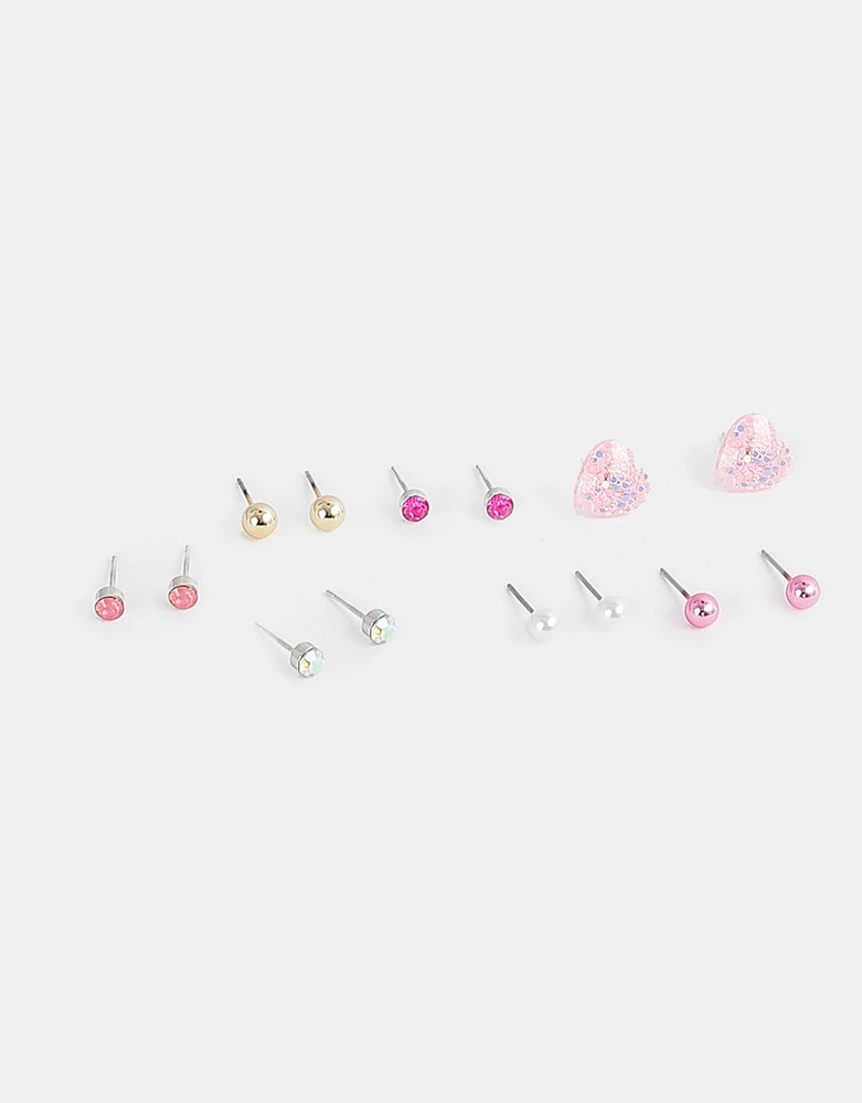 Set de 7 pares de aretes infantiles