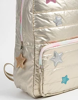 Mochila matelasse con estrellitas