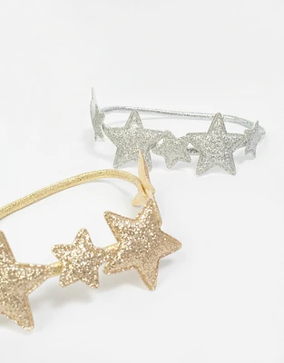 Diademas infantiles set con estrellas