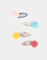 Broches infantiles con pompones