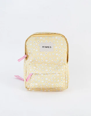 Mochila infantil estampada con flores