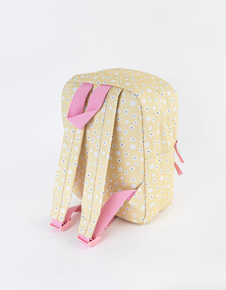 Mochila infantil estampada con flores