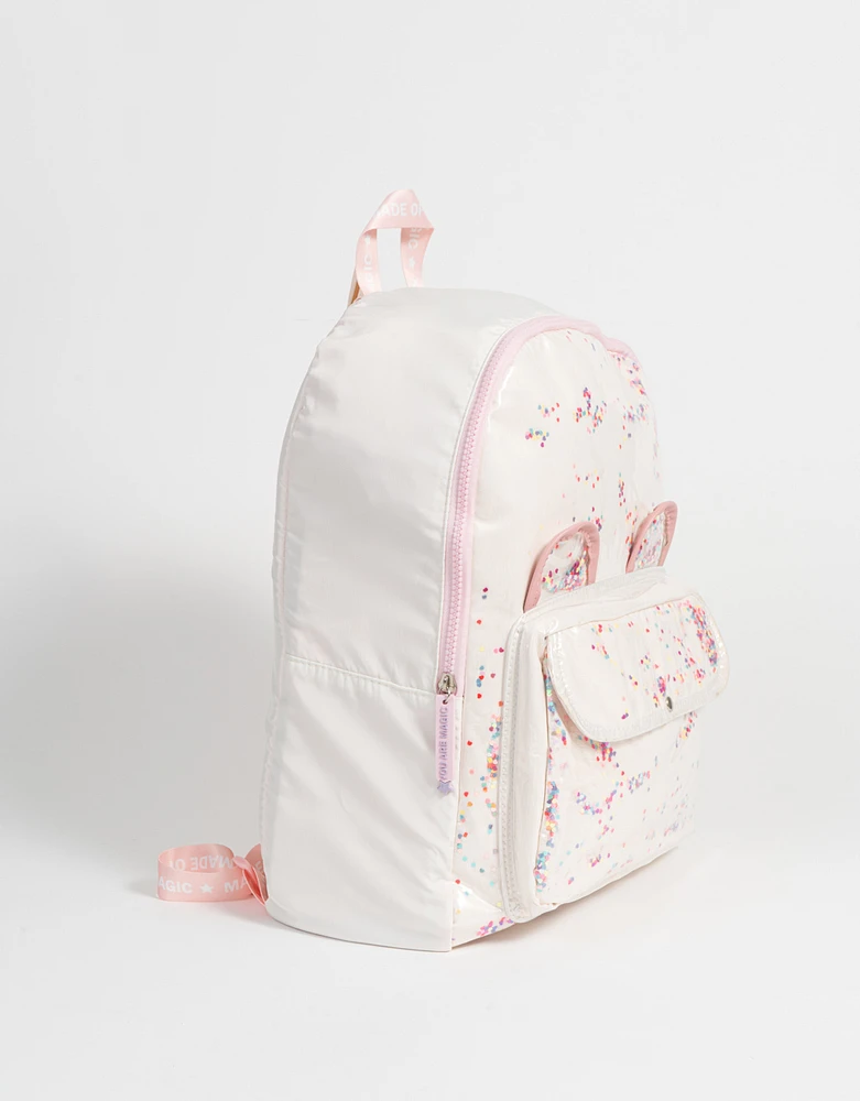 Mochila infantil con confetti