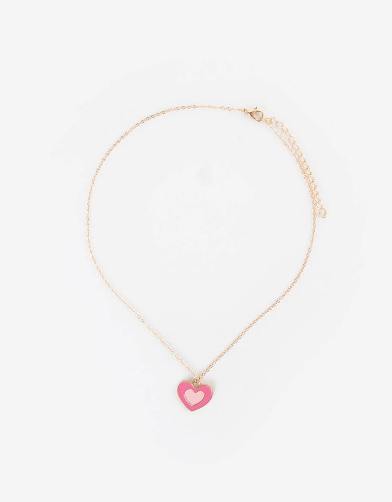 Collar infantil con corazón