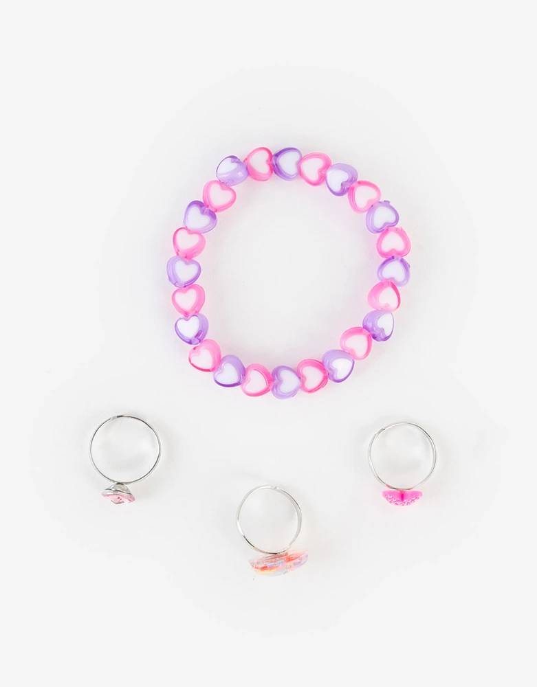 Set infantil pulsera y anillos