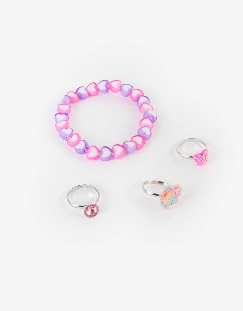 Set infantil pulsera y anillos