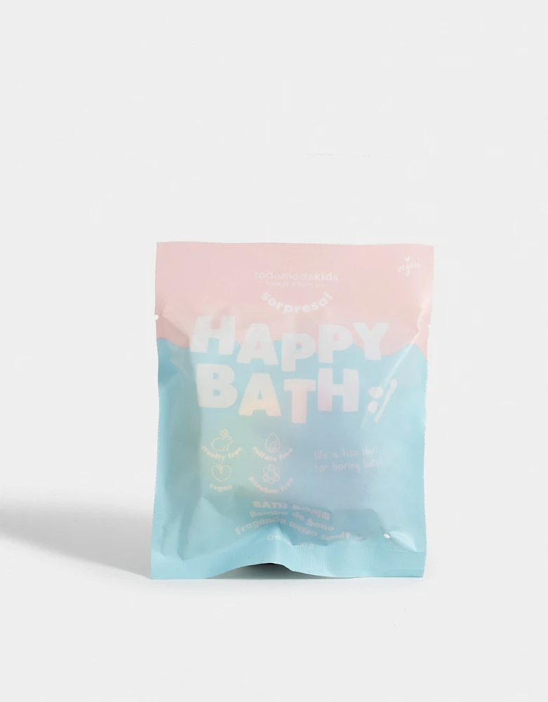 Bath bomb arcoíris fragancia cotton candy