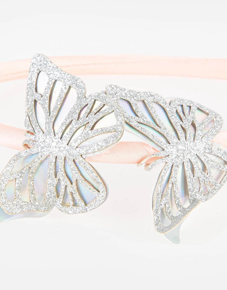 Diadema con mariposas