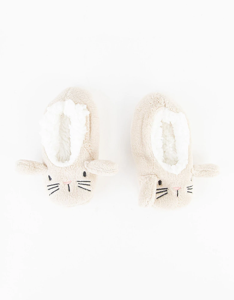 Pantuflas infantiles de conejito