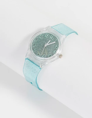 Reloj infantil con glitter