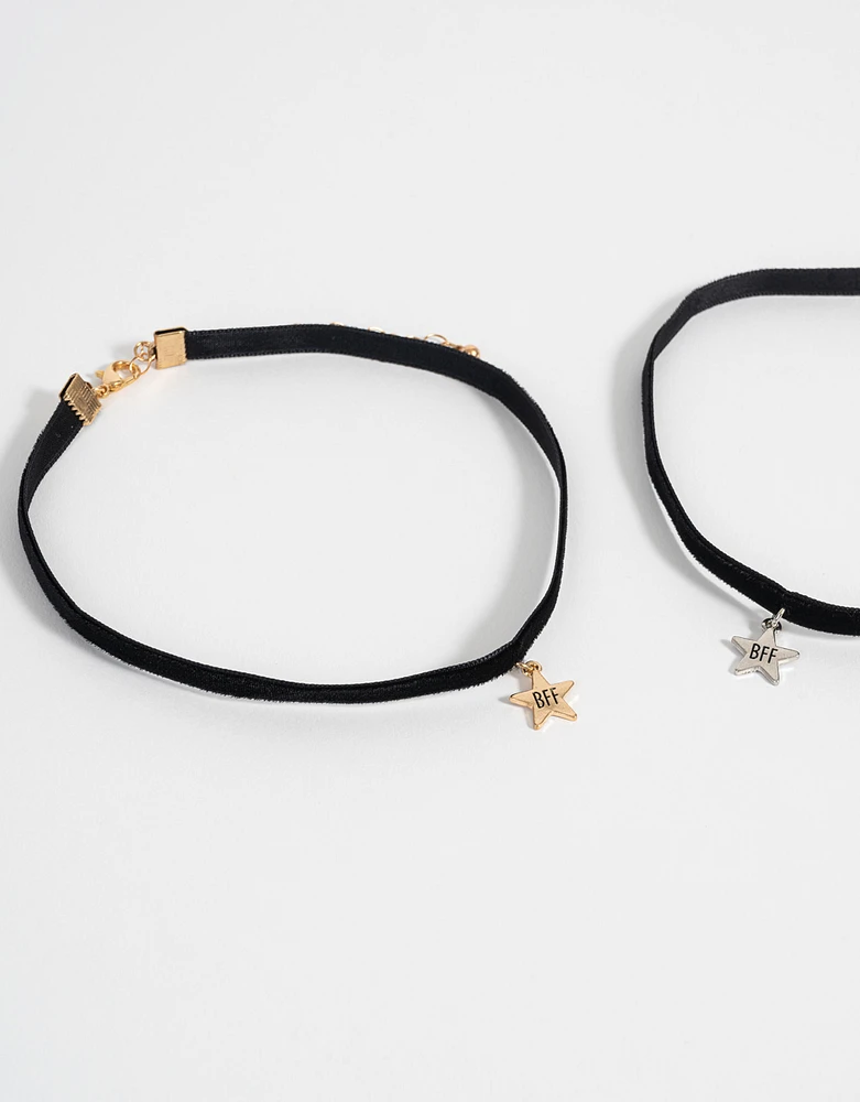 Set de chokers con estrella