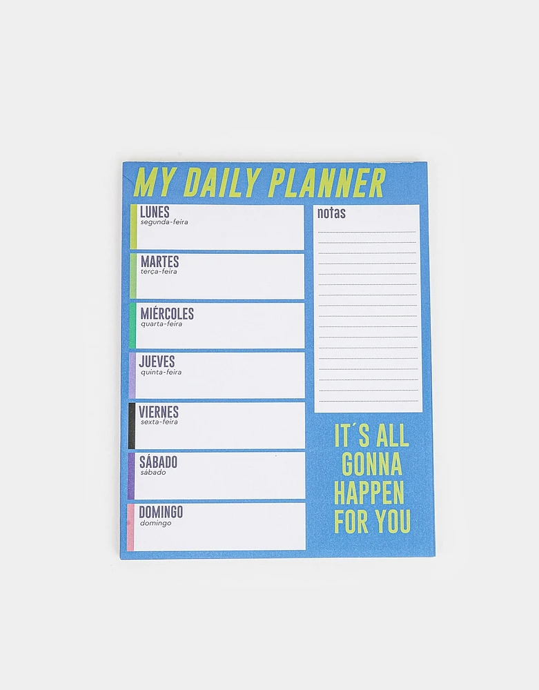 Planner semanal "it´s all gonna happen for you"