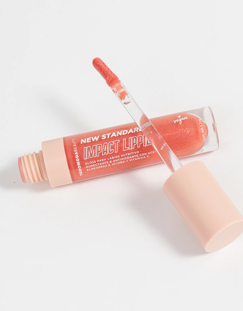 Gloss para labios "new standards"
 magnetic peach