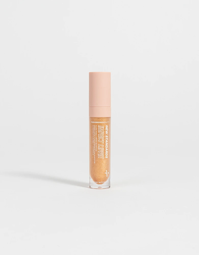 Gloss para labios "new standards"
 easy gold