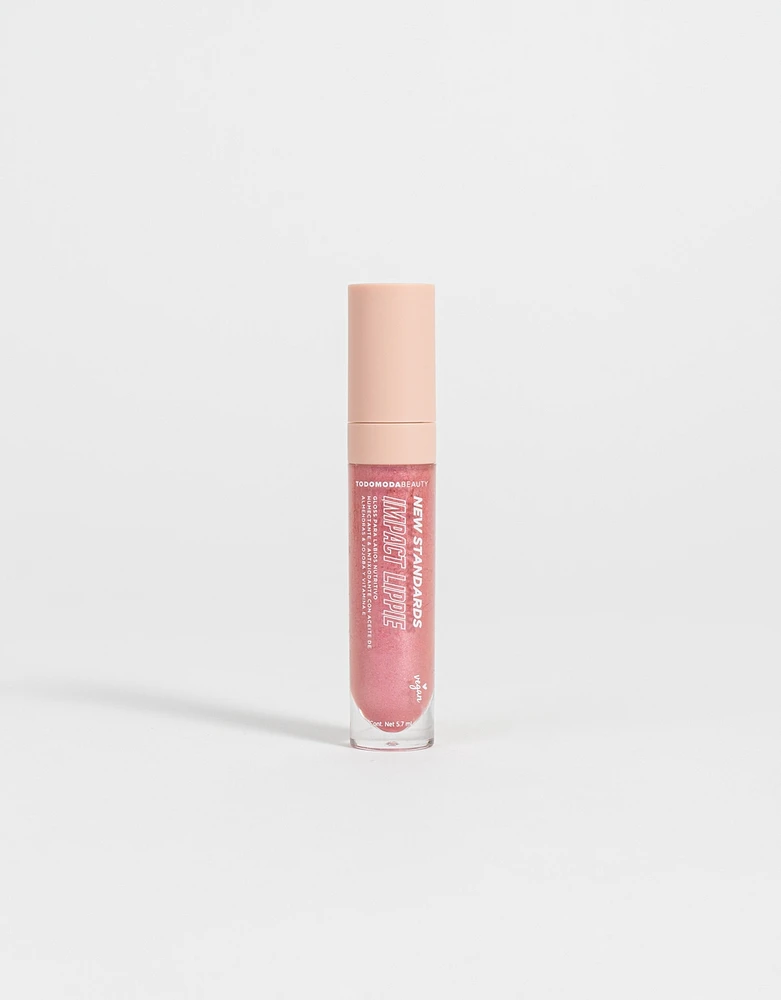 Gloss para labios "new standards" playing pink