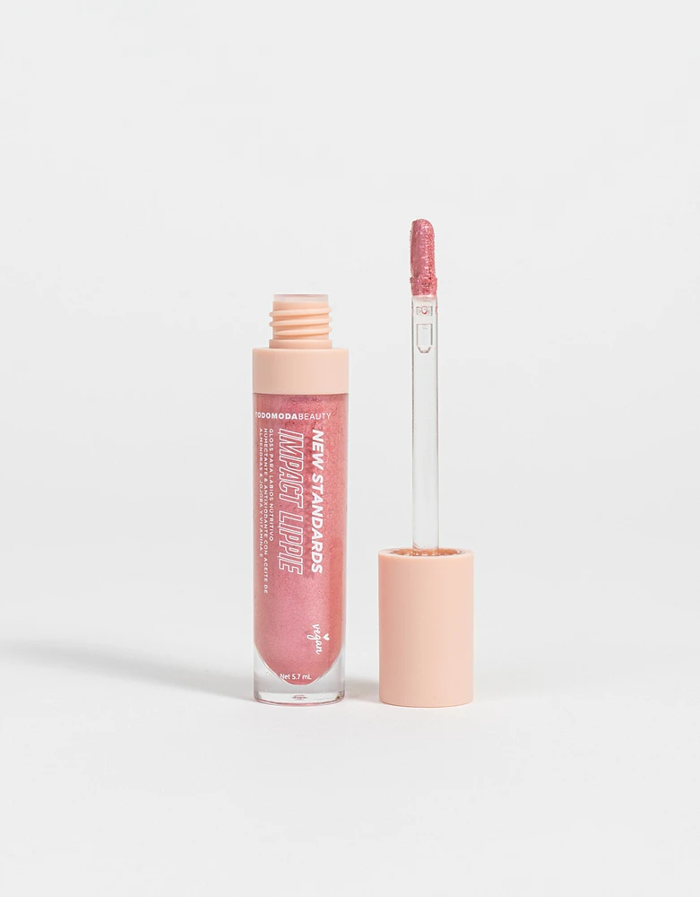 Gloss para labios "new standards" playing pink