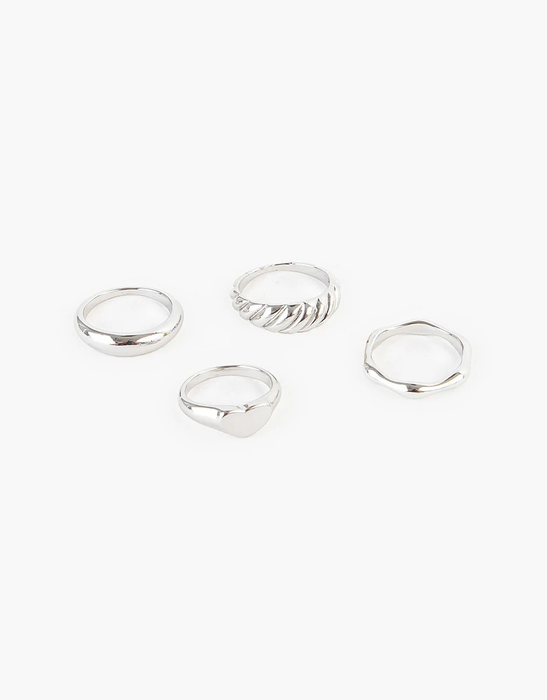 Set de anillos de metal