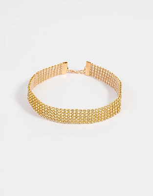 Choker con strass