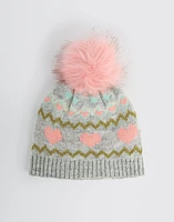 Gorro infantil con corazones