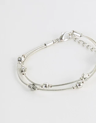 Pulsera bañada en plata